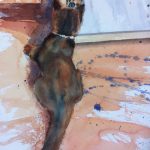 Chaton-miroir-50x385-Aquarelle