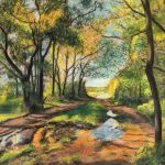 Le-chemin-du-Coteau-30x40-Pastel-sec