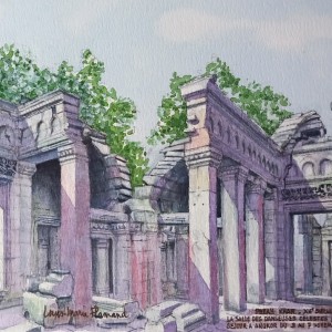 ANGKOR THOM Preah Khan Larg 28,5 haut 21