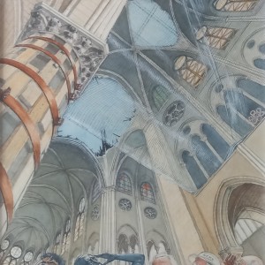 N-D DE PARIS Architecture d'urgence Larg 37 Haut 47