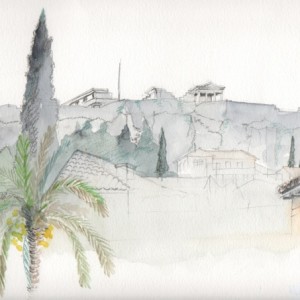 PARTHENON - aquarelle, 40x60 cm - 1994