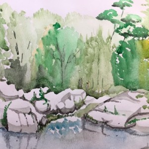 RIZZANESE - aquarelle, 40x60 cm - 2002