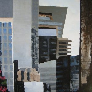 D’argent et d’acier - Acrylique sur toile - 73x54 cm