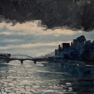 Pragues 40/60 - Huile sur carton