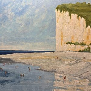Falaise normande 60/80 - Huile sur carton