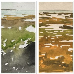 La Vette 3 - Aquarelle - 15x15 cm