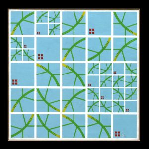 Ponts de lianes - huile-sur-toile - 80X80 cm