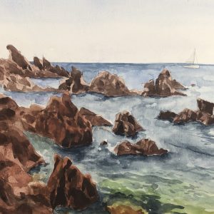Santa Lucia - Aquarelle - 30x40 cm